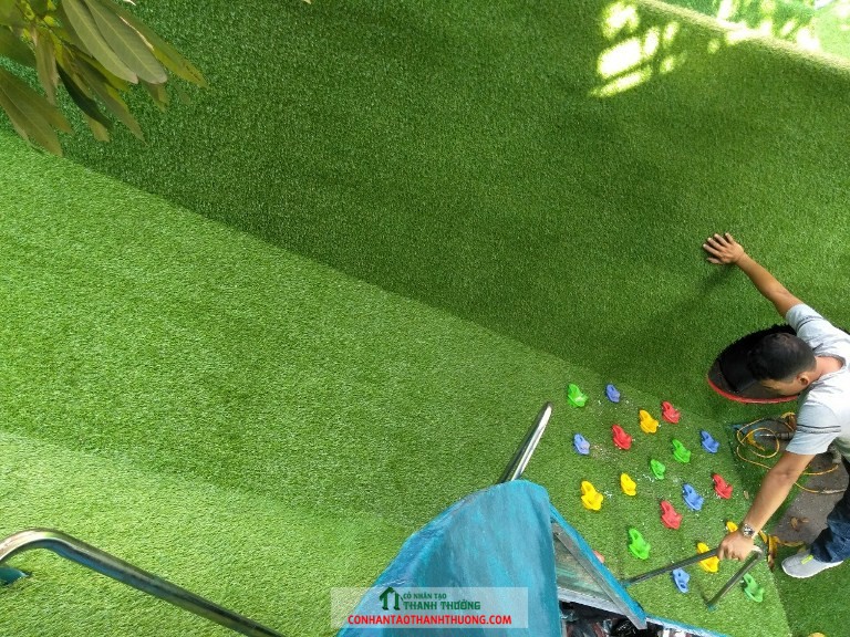 Cung cấp và thi công cỏ nhân tạo sân vườn,sân chơi tại Nam Định
